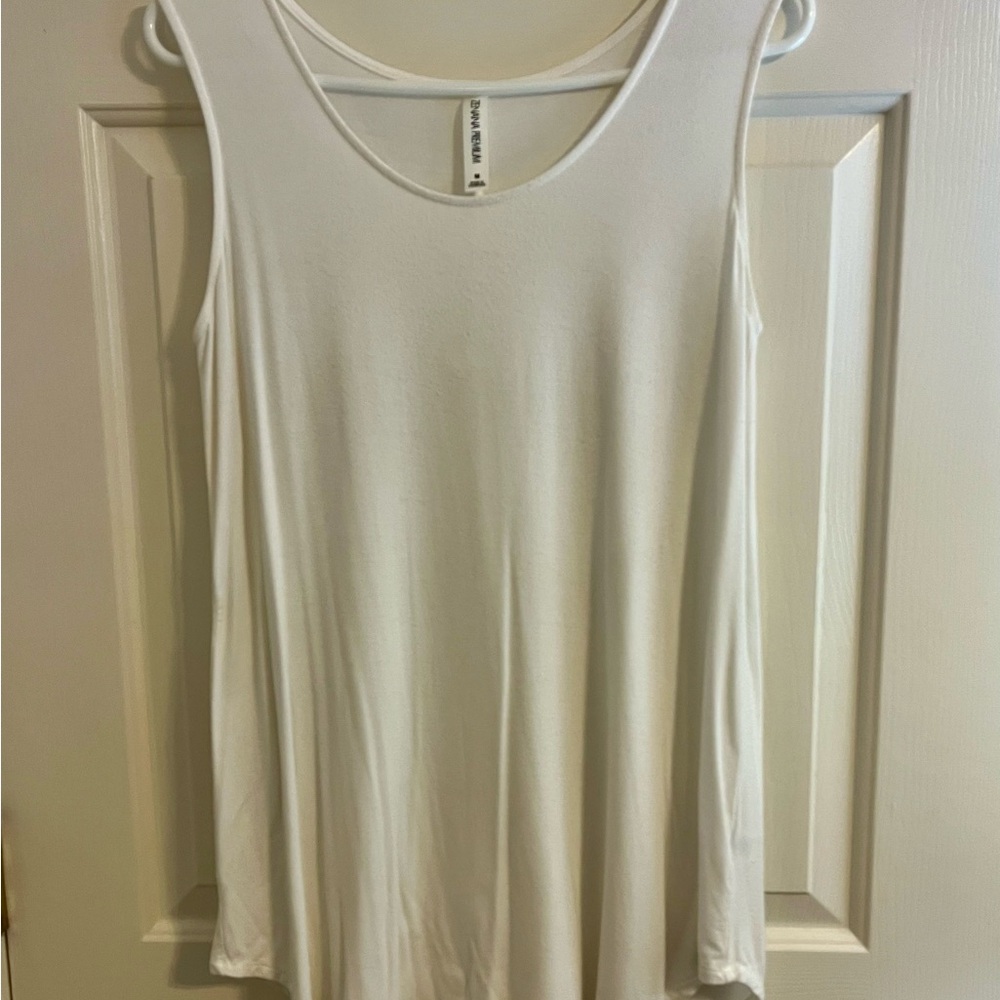 Off-White Tank Top by Zenana